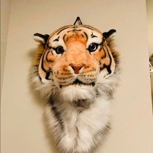 Tiger animal head backpack